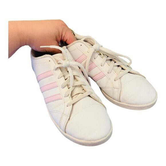 Adidas Ortholite Float Shoes in White and Pink size 8 1/2 leather sneakers - Picture 13 of 14